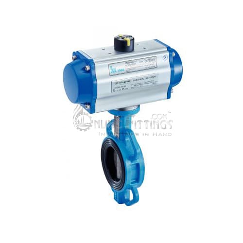 Butterfly Valve With Pneumatic Actuator (Single Or Double Acting)