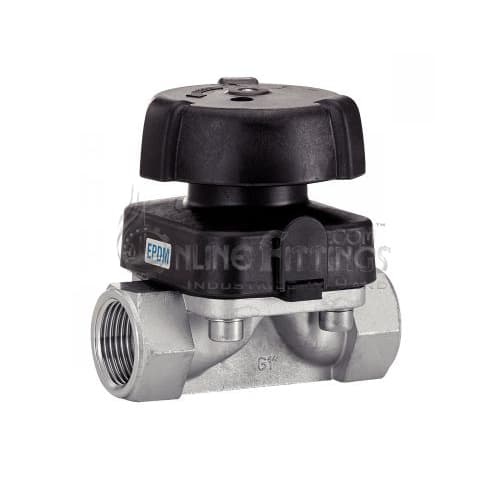 Manual Diaphragm Valve With Bsp Threaded Ends