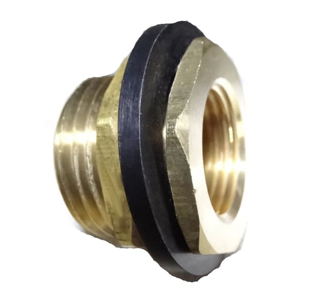 Evaporative Cooler Drain With Lock Nut And Gasket Male Garden Hose X Female Pipe